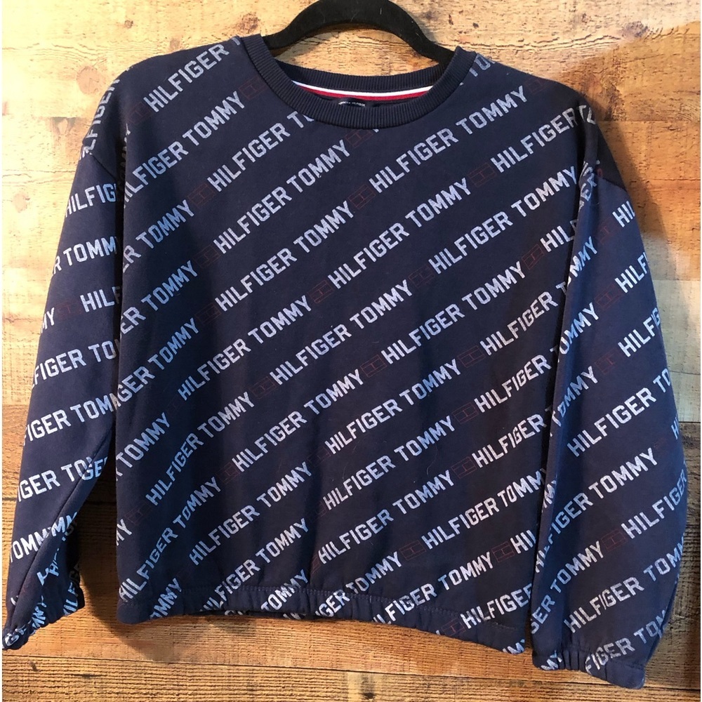 Tommy Hilfiger logo cropped sweatshirt